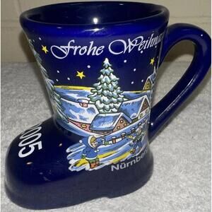 * Chicago Frohe weihnachten festival Nurnberg Boot mug Vtg Christmas Winter